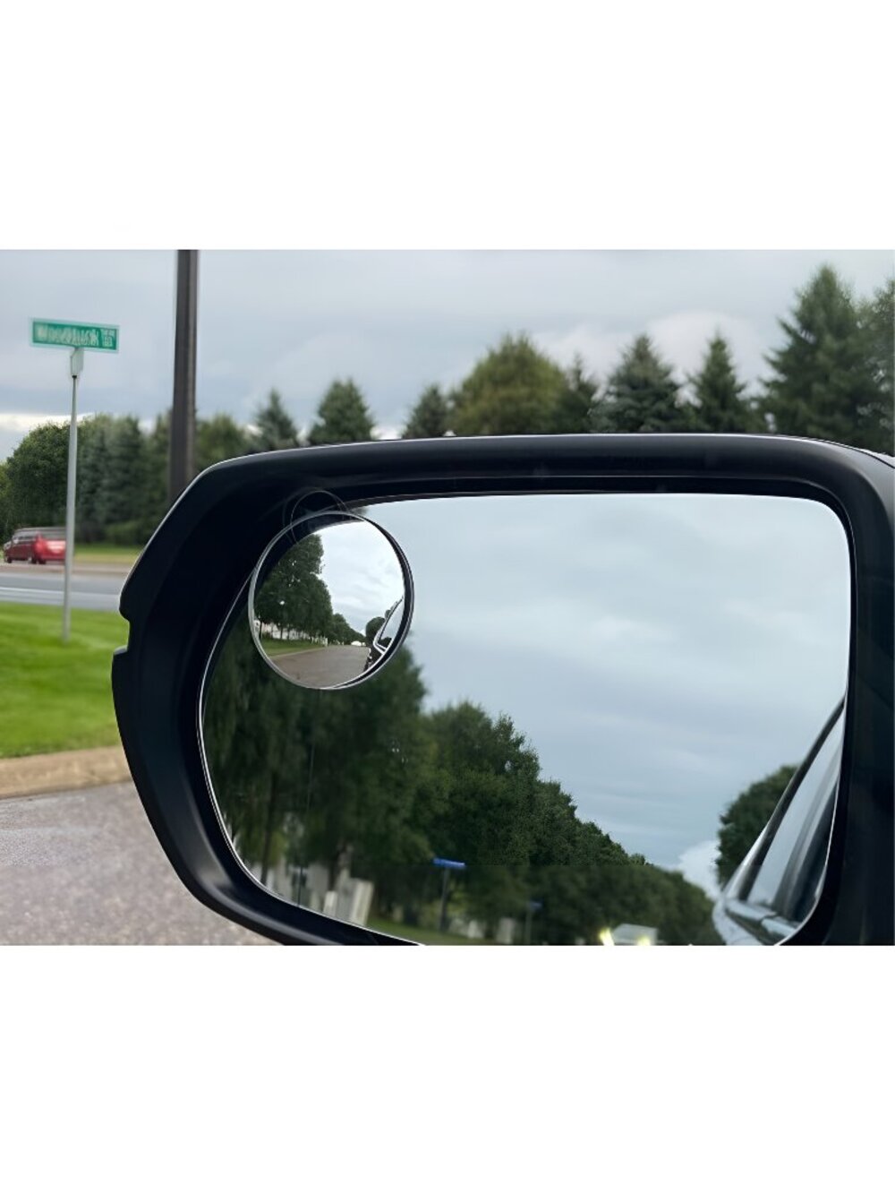 Blind Spot Mirror, 2" Round HD Glass Frameless Convex Rear View Mirrors